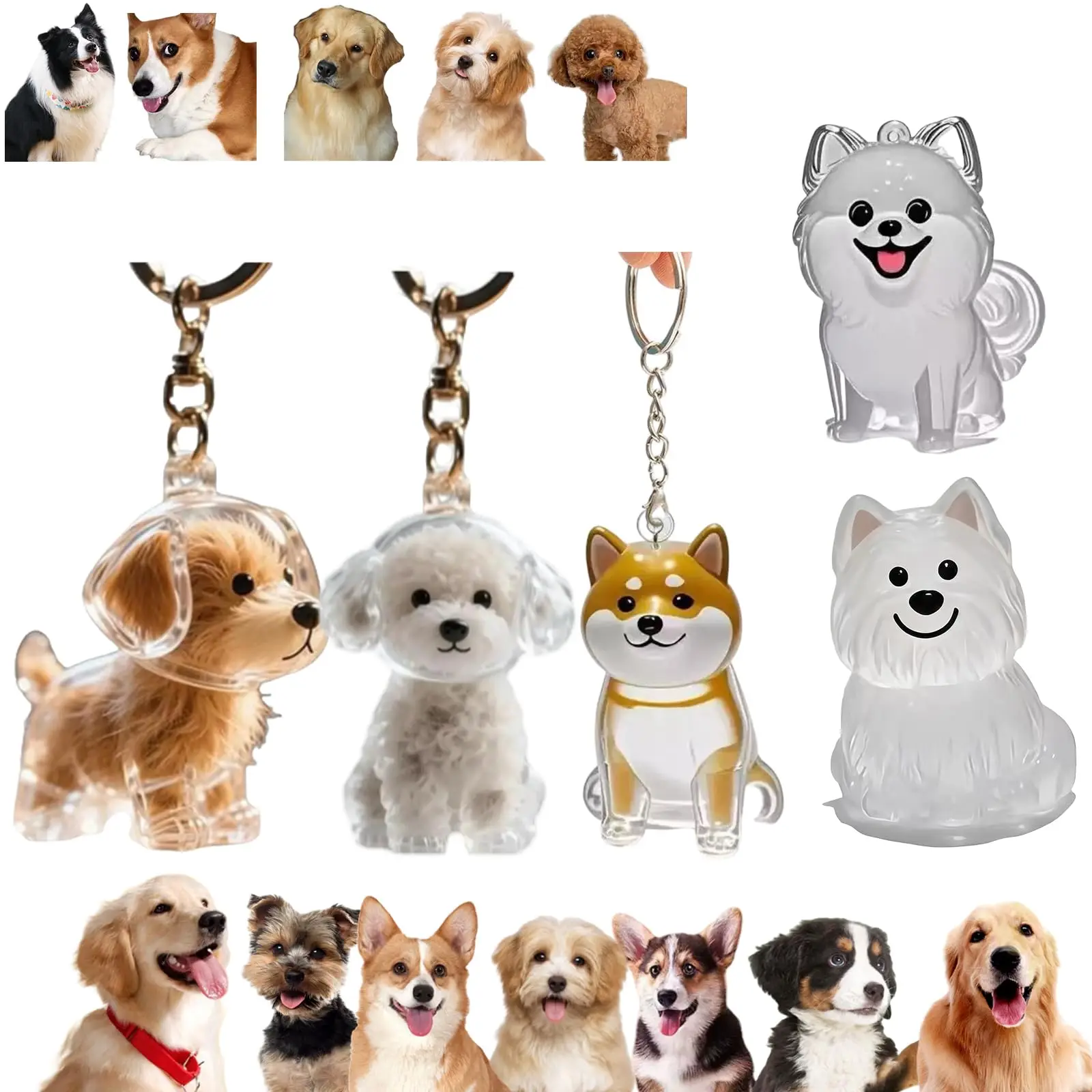 Pet Supplies Outlet - Gantungan Kunci Liontin Memorial Hewan Peliharaan