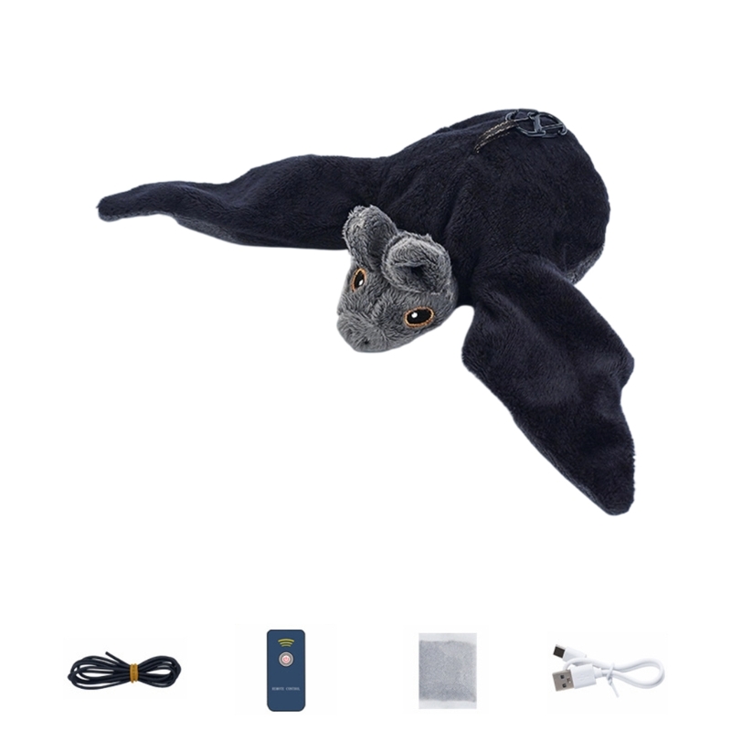 Interactive Cat Toy - Mainan Mengejar Burung Mengepak Remote Control