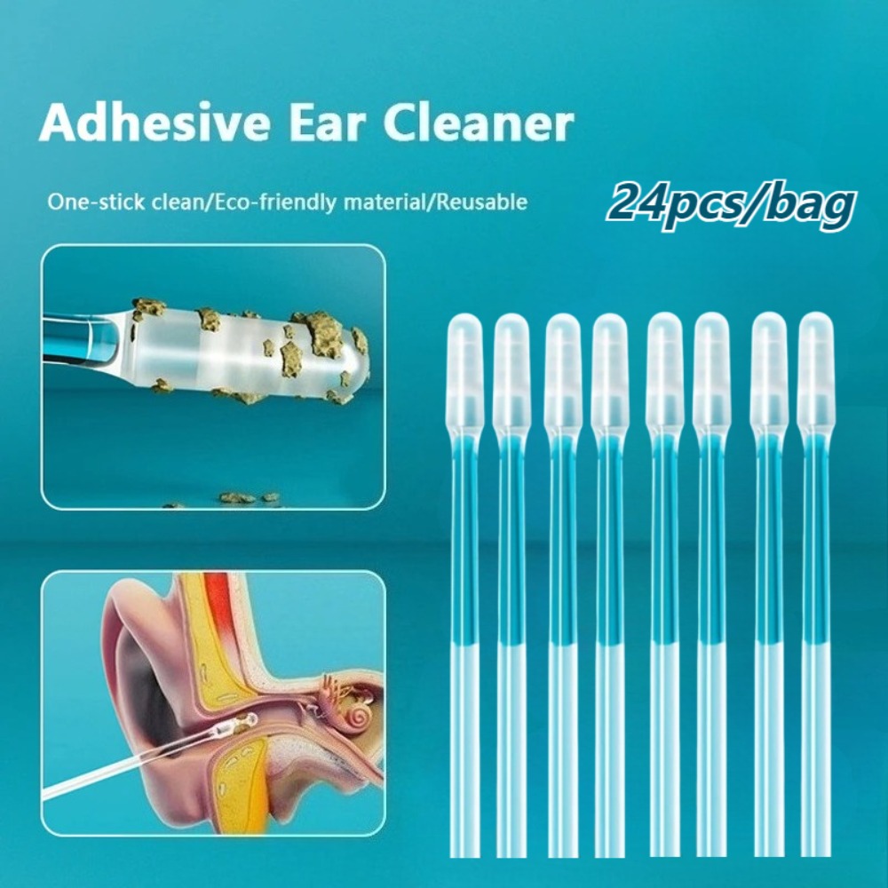 Pet Ear Cleaner - 24Pcs Alat Penghilang Kotoran Telinga Silikon