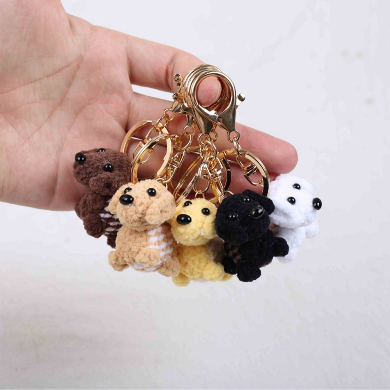Pet Supplies Wholesale - Gantungan Kunci Rajut Seri Anjing Mini,
