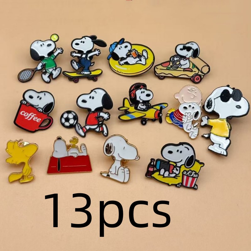 Pet Supplies Wholesale - 13pcs Pin Anjing Kartun, Pin Enamel