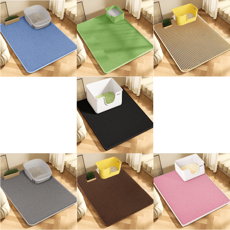 Cat Litter Mat - Alas Kucing Warna-warni, Alas Penyaring Pasir