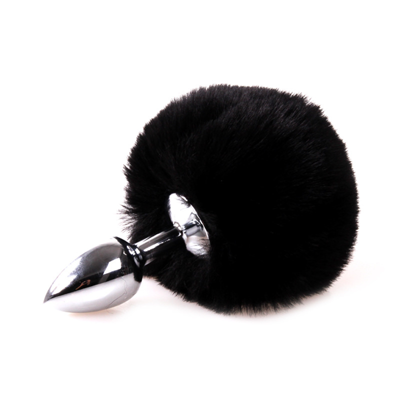 Pet Supplies Outlet - BDSM Metal Anal Plug dengan Ekor