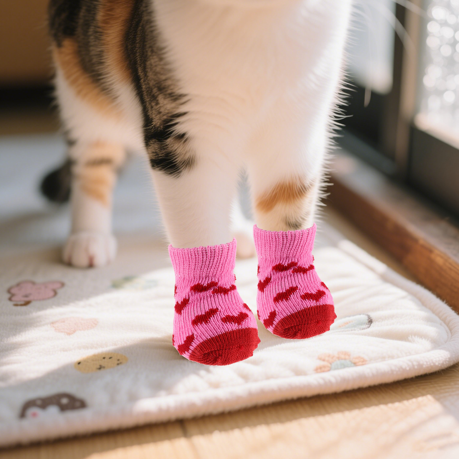 Dog Booties Paw Protector - 8Pcs Sepatu Hewan Peliharaan untuk Anjing