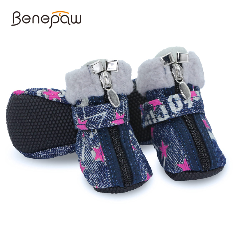 Dog Booties Paw Protector - Benevaw Sepatu Anjing Hangat Sepatu Bot