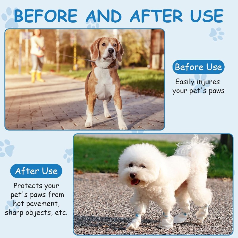 【NATAL 】Penutup Sepatu Sekali  - Dog Booties Paw Protector ulasan dan harga
