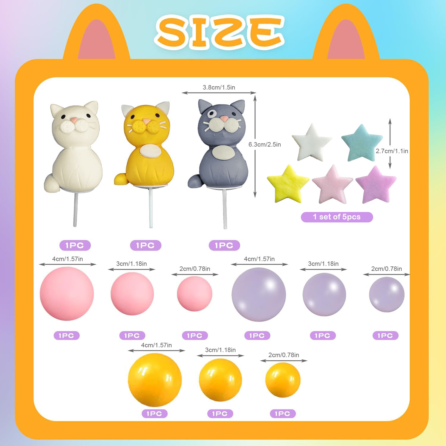 17 Buah Puncak Kue Kucing Patu - Pet Supplies Outlet ulasan dan harga