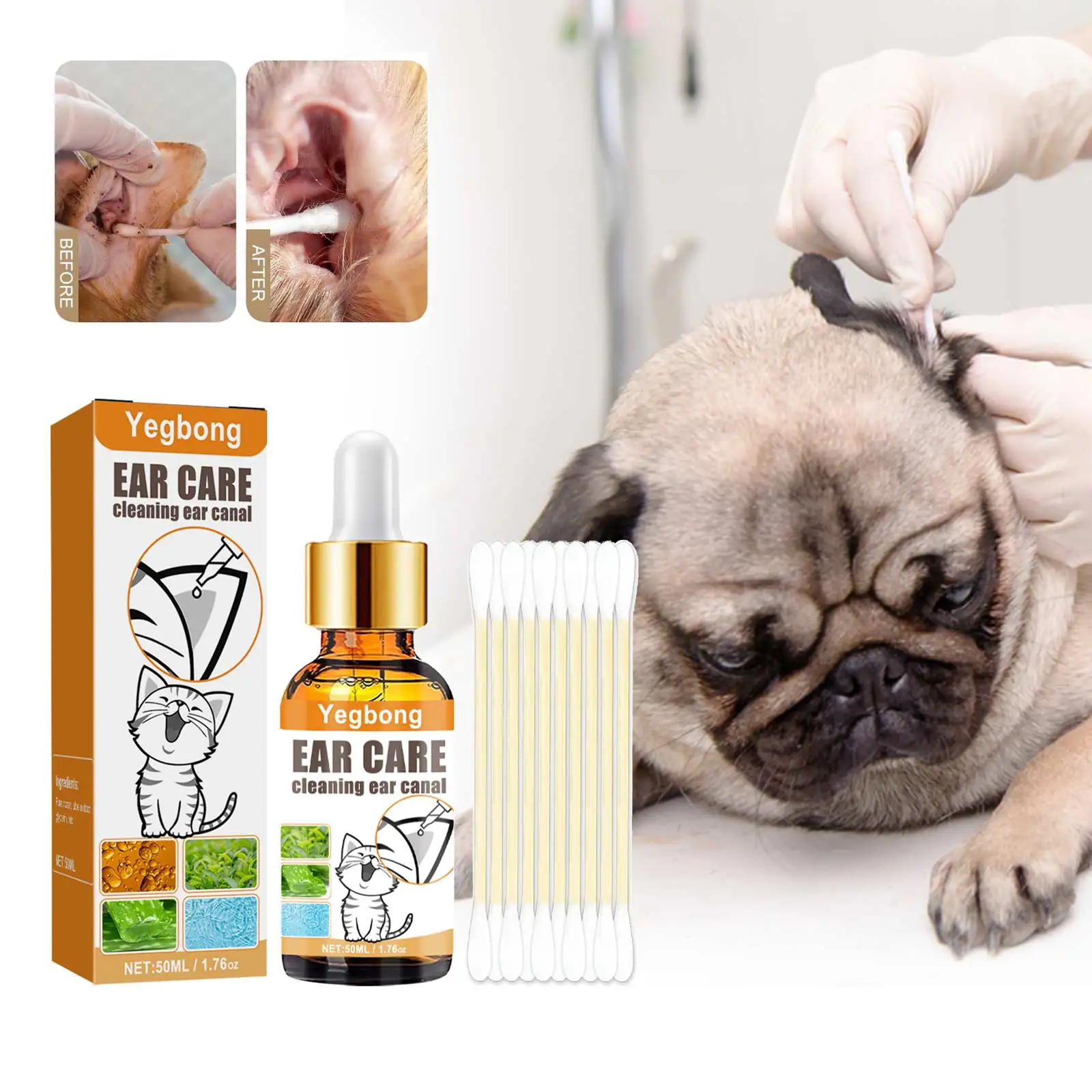 Tetes Pembersih Telinga Hewan  - Pet Ear Cleaner ulasan dan harga