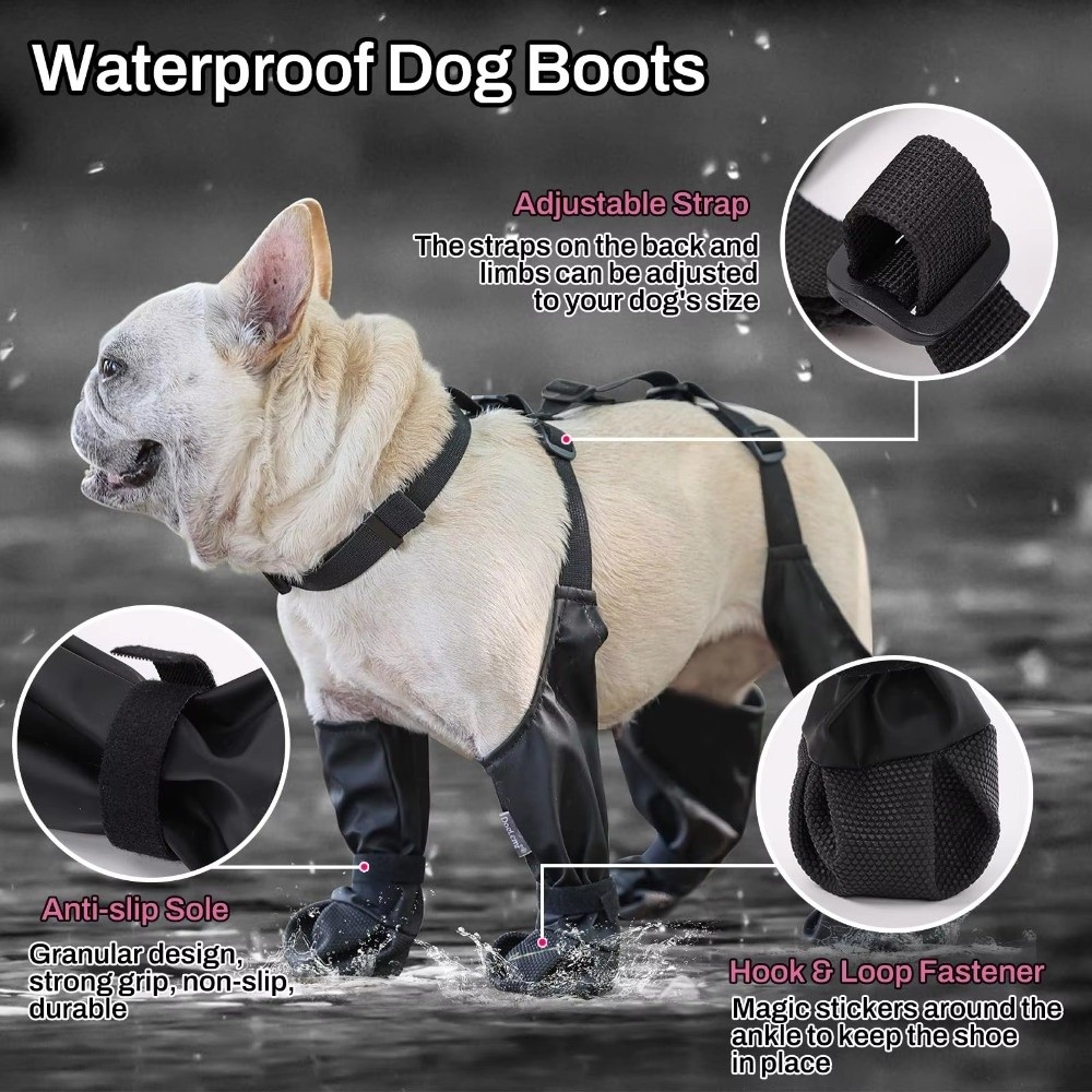 Sepatu Anjing Anti Jatuh Tahan - Dog Booties Paw Protector ulasan dan harga
