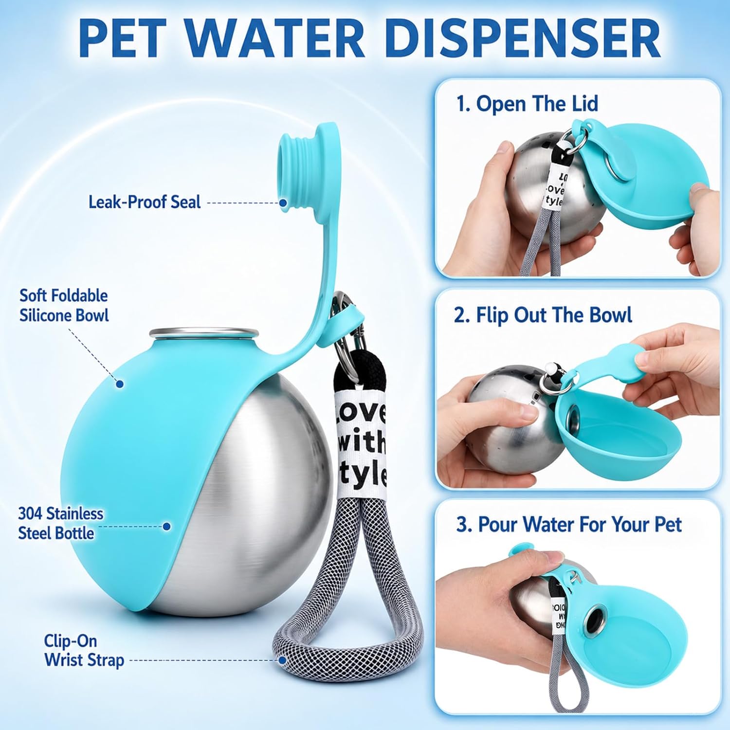 Botol Air Anjing Portabel Untu - Pet Supplies Co ulasan dan harga