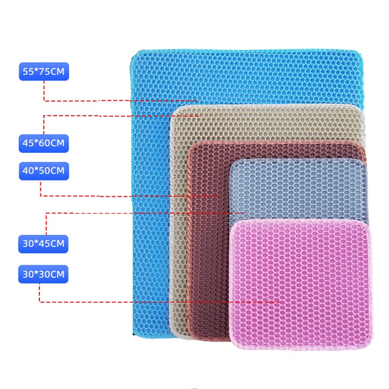 Alas Kotak Kotoran Alas Kotak  - Cat Litter Mat ulasan dan harga