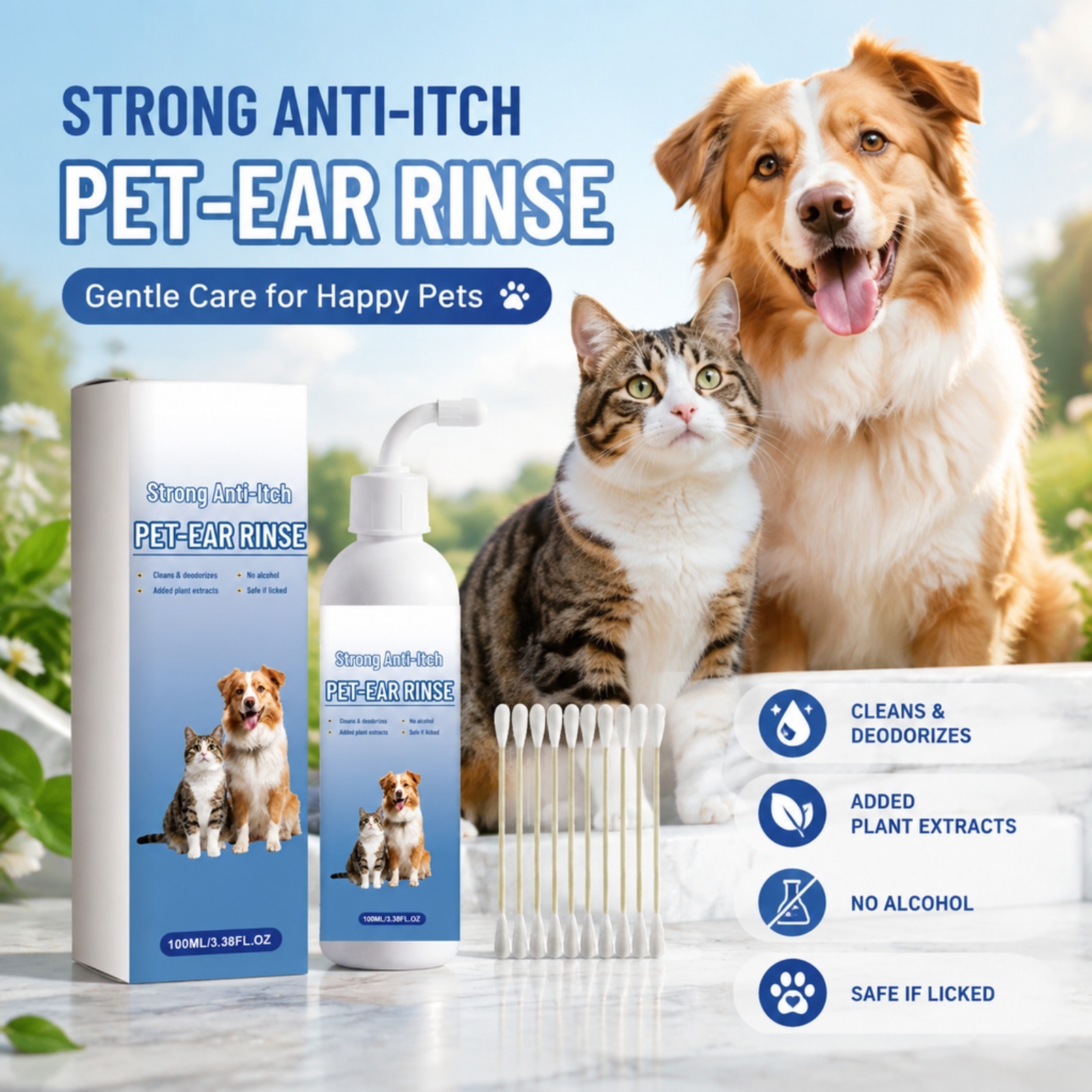 Cairan Pembersih Telinga Hewan - Pet Ear Cleaner ulasan dan harga