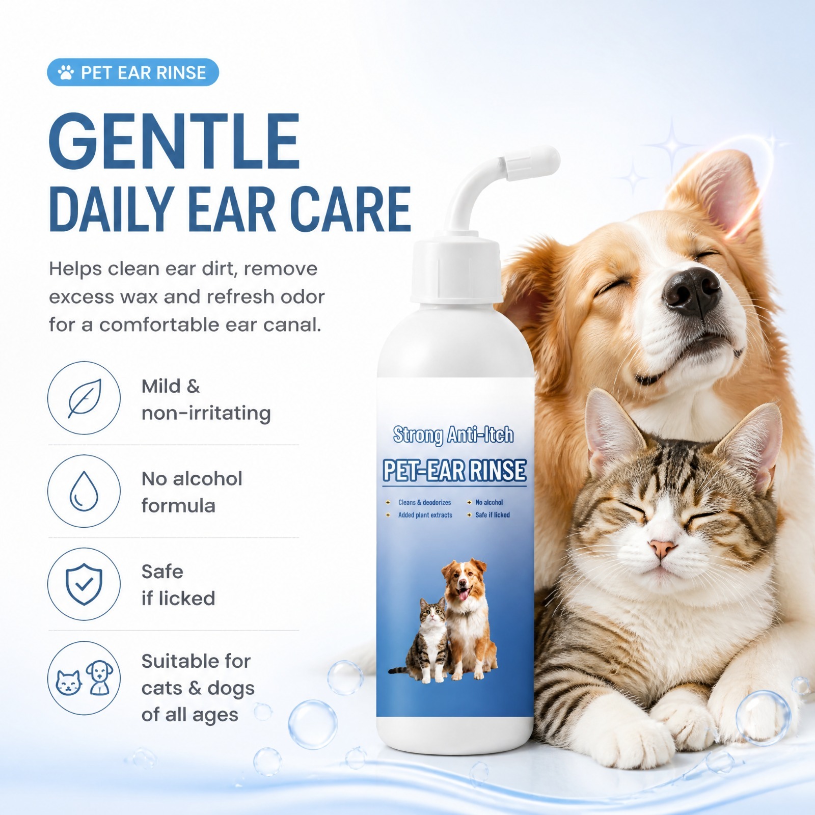 Cairan Pembersih Telinga Hewan - Pet Ear Cleaner ulasan dan harga